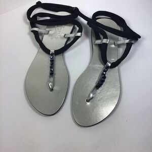 Gladiator style Chula Tie Up Sandal Bead Embellishment Size 8